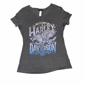 Harley-Davidson Gray Cotton T-Shirt